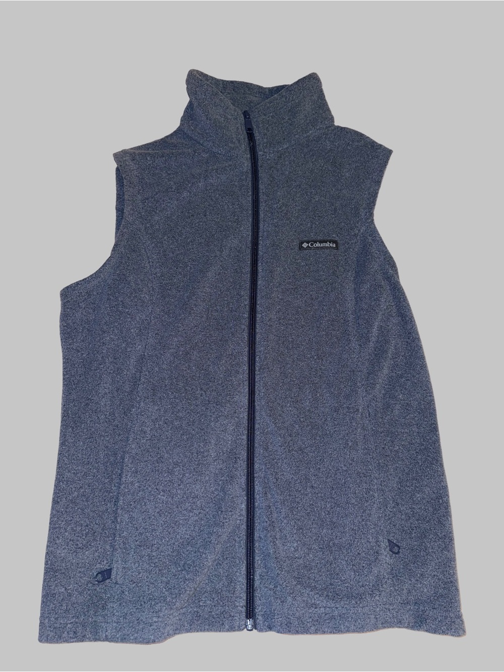 Columbia Gray Fleece Vest size Large